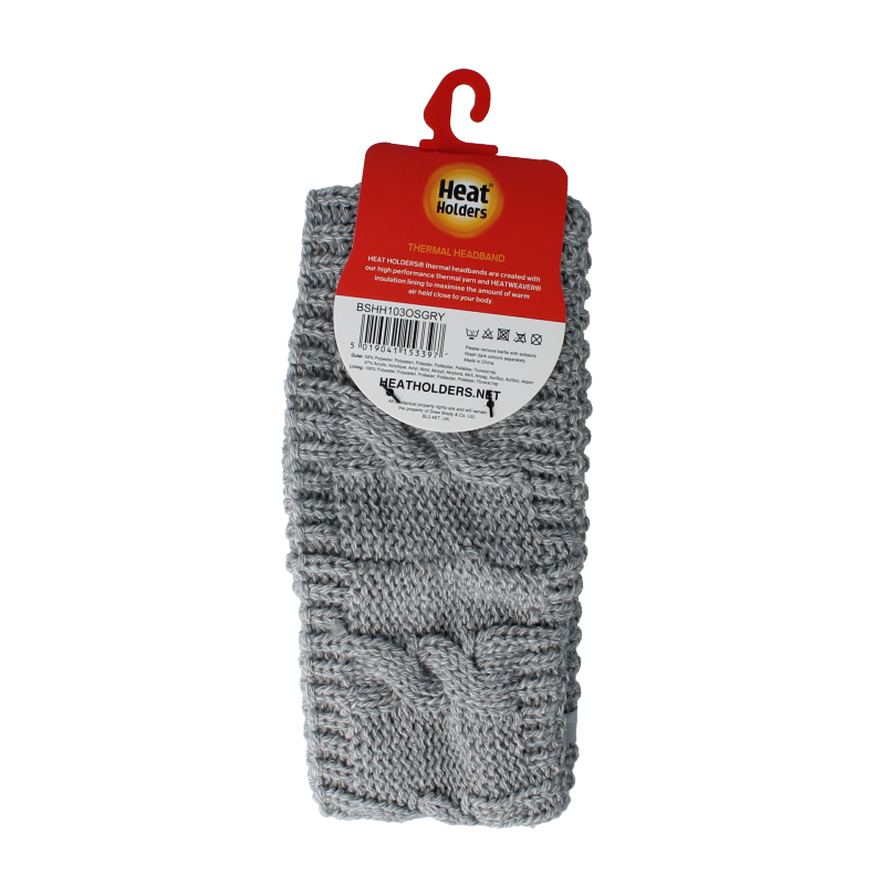 Heat Holders Ladies headband light grey 1 Stuks