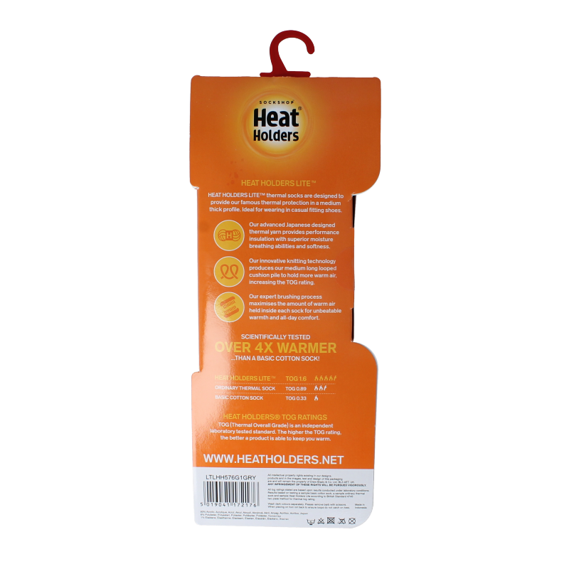 Heat Holders Lite socks 37-42 light grey 1 Paar