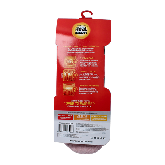 Heat Holders Anti slip socks dusted pink 1.00 Paar