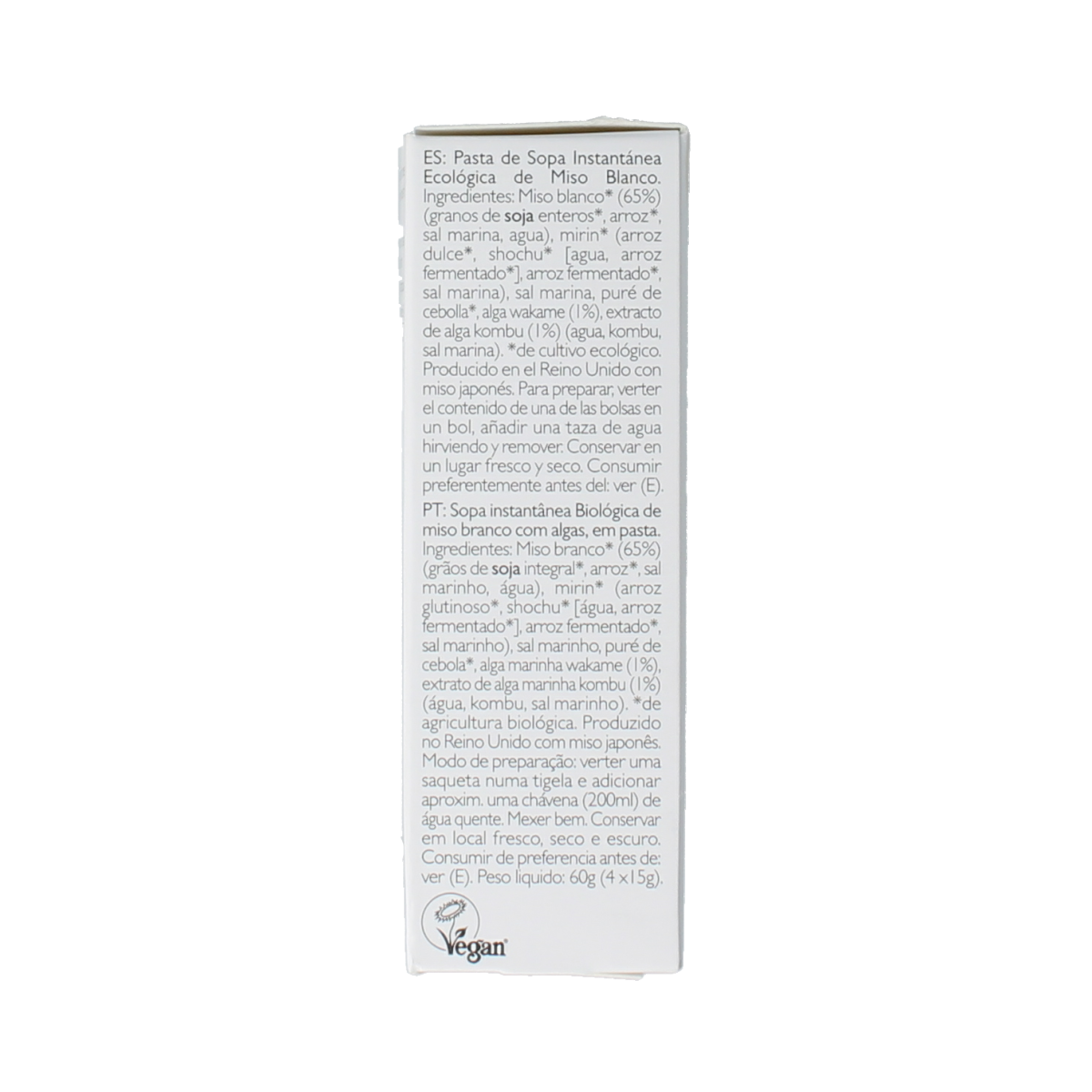 Clearspring Souppaste white miso bio 60.00 Gram