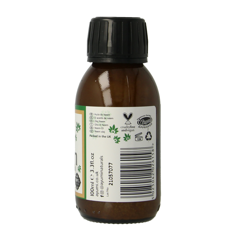 Ayumi Neem oil cold organic cold pressed 100 Milliliter
