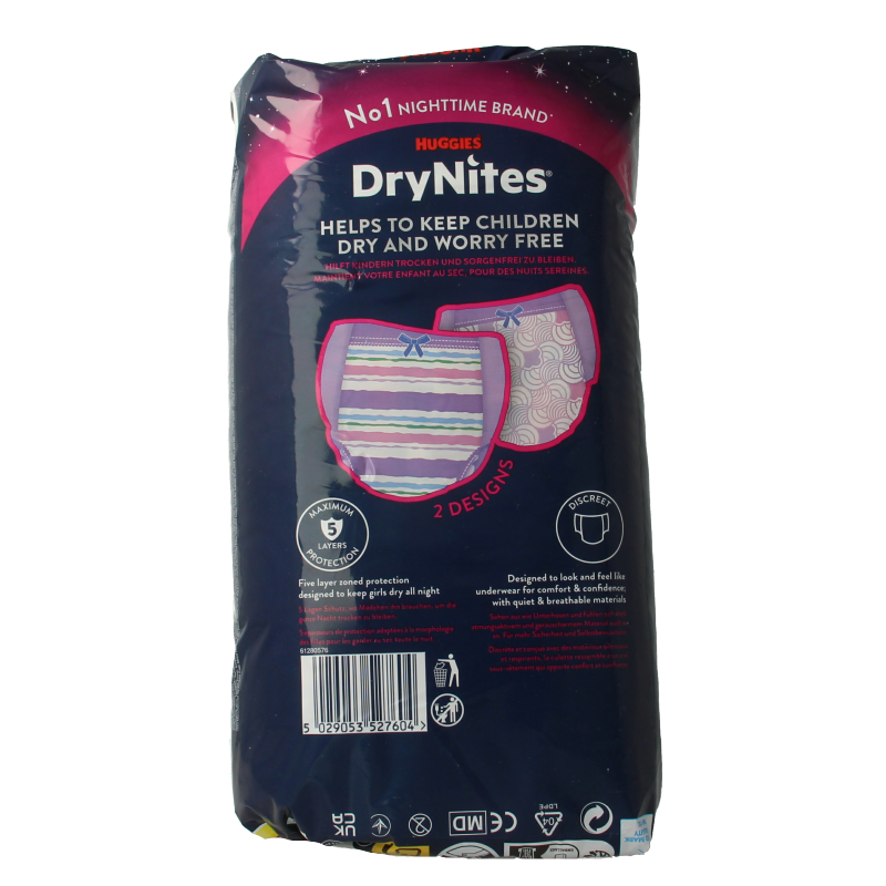 Huggies Drynites girl 8-13 jaar 9 Stuks