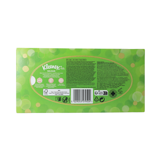 Kleenex Balsam tissue box 64.00 Stuks