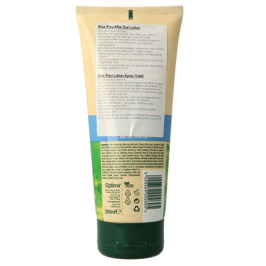 Optima Aloe pura aftersun lotion aloe vera 200.00 Milliliter