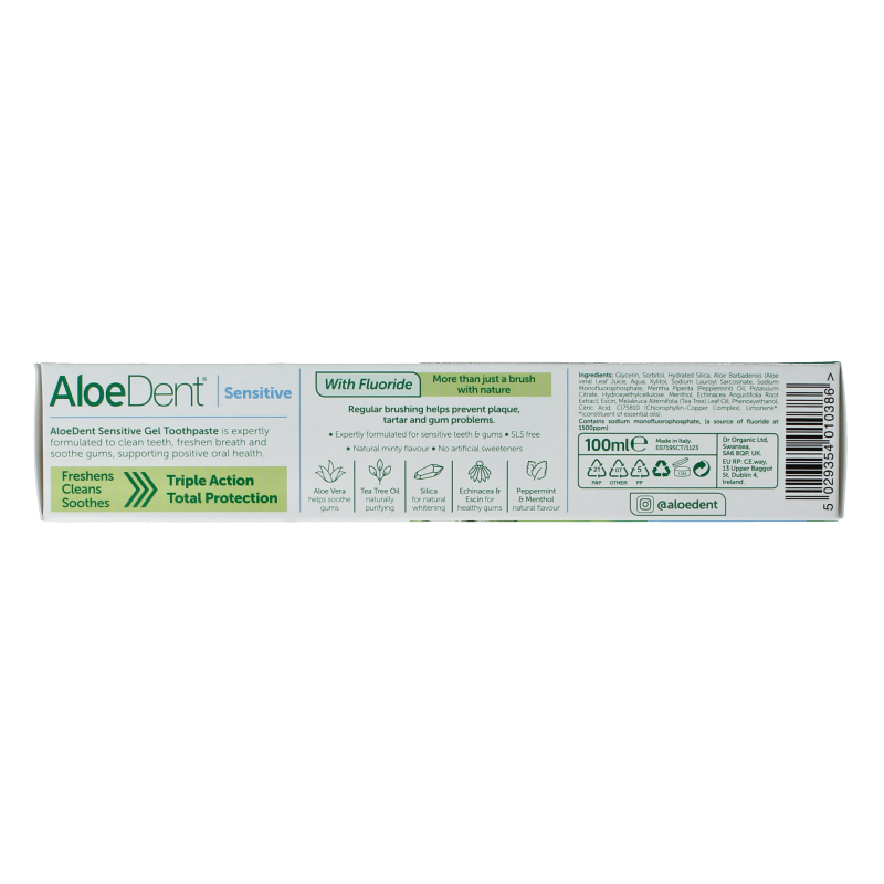 Optima Aloe dent tandpasta sensitive 100 Milliliter
