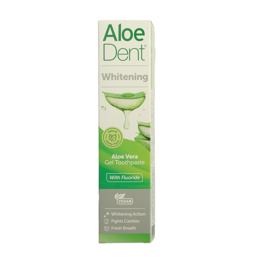 Aloe Dent Tandpasta aloe vera whitening with fluor 100.00 Milliliter