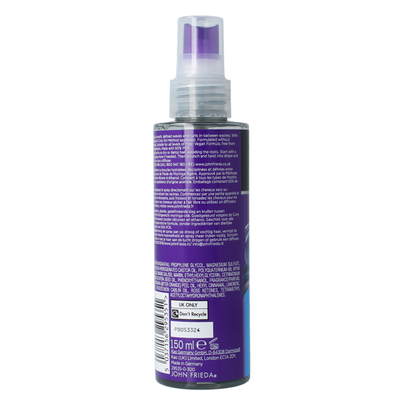 John Frieda Dream curls oil infused revitalising spray 150 Milliliter