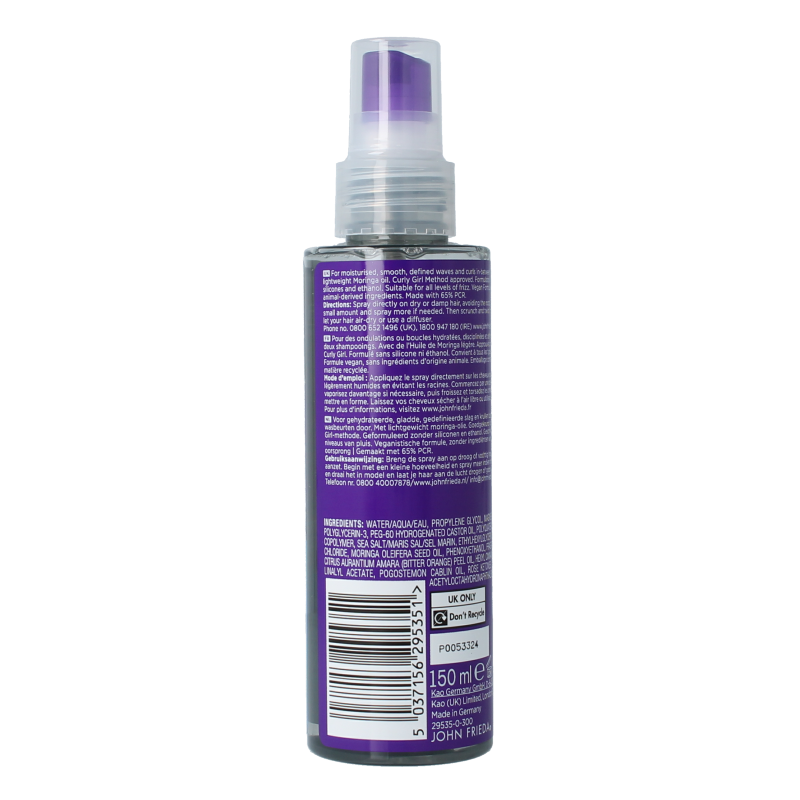 John Frieda Dream curls oil infused revitalising spray 150 Milliliter