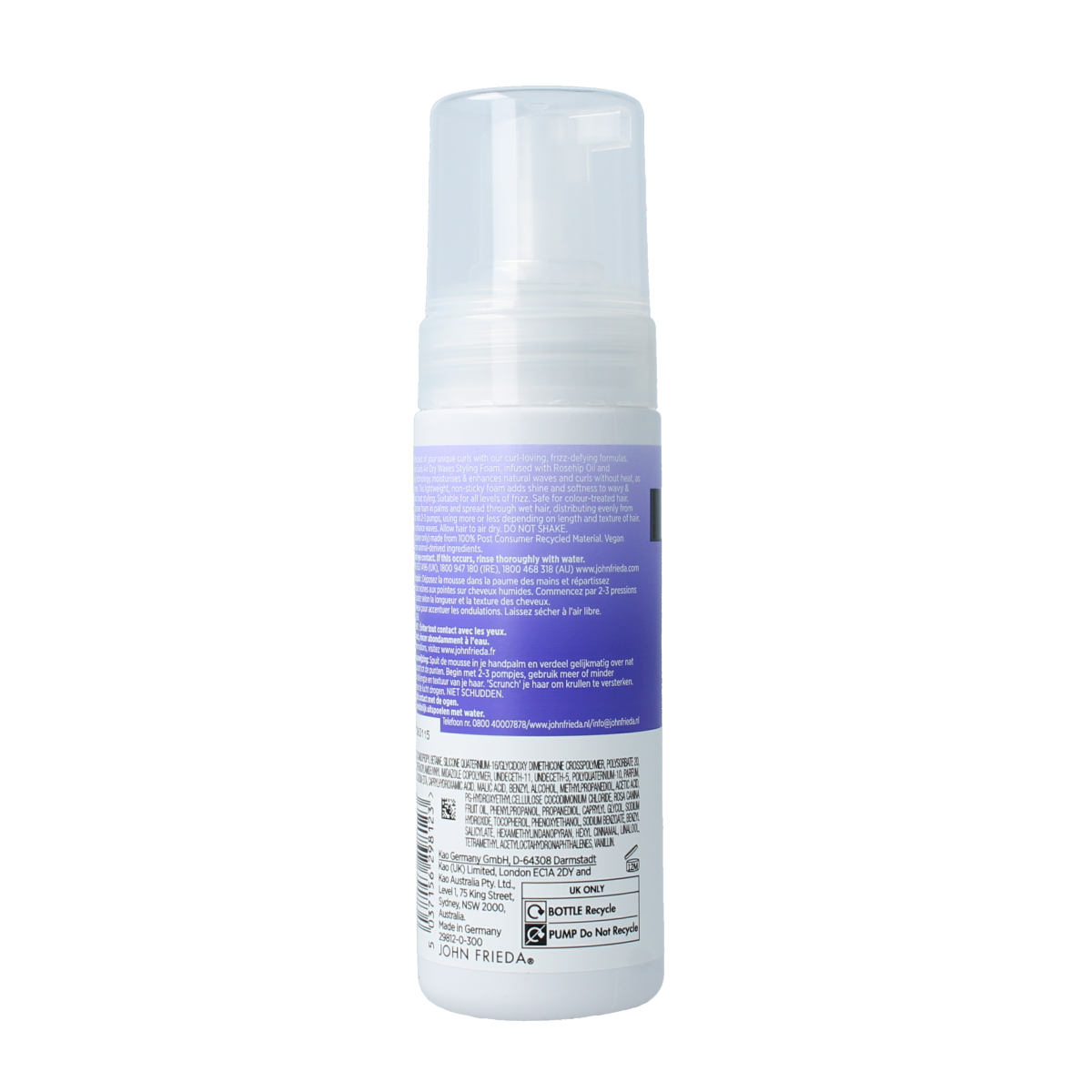 John Frieda Dream curls styling foam air dry waves 150.00 Milliliter