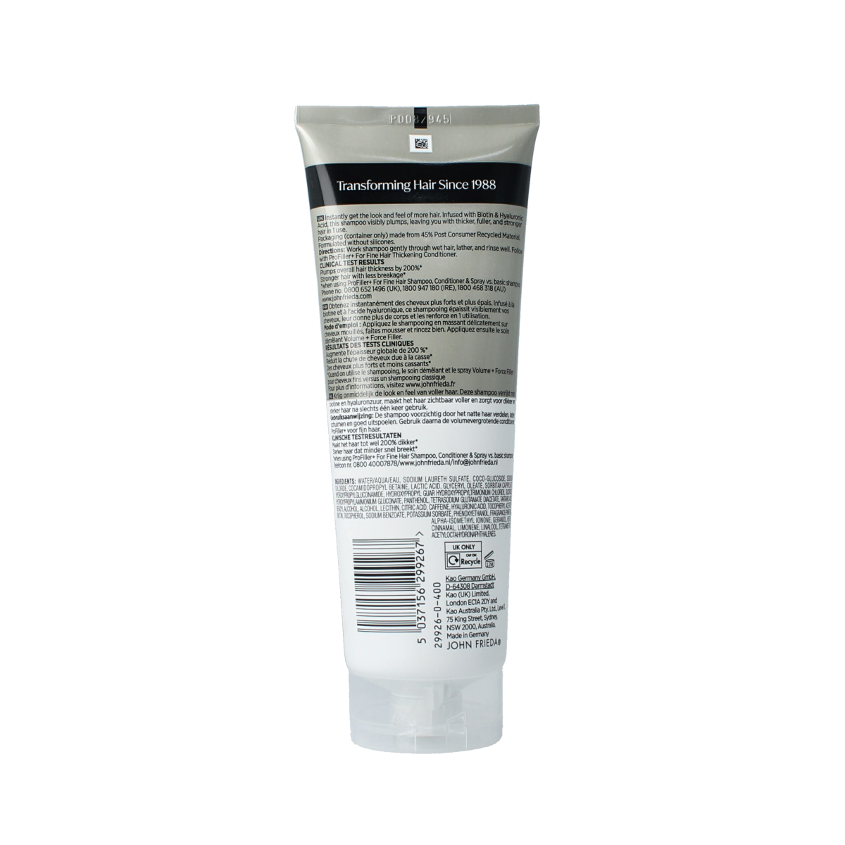 John Frieda Profiller+ shampoo 250.00 Milliliter