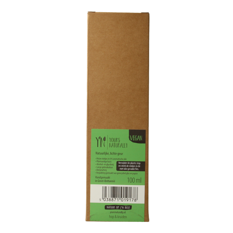 Yours Naturally Geurstokjes hop & kruiden 100ml 1 Stuks