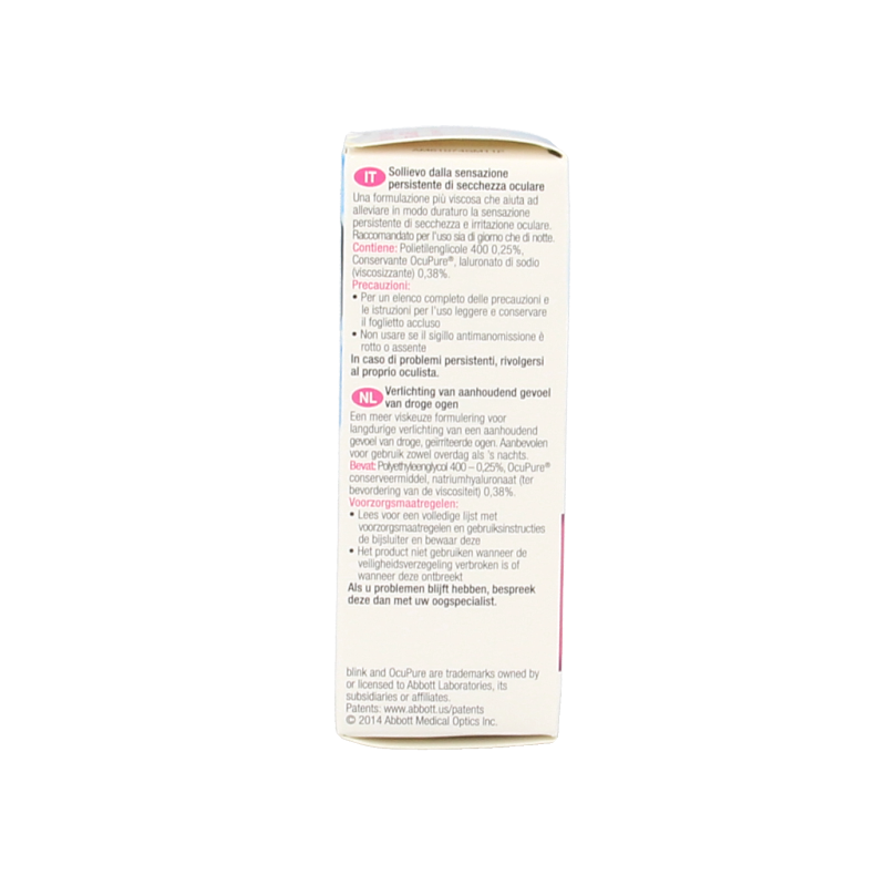 Blink Intensive tears plus oogdruppels 10 Milliliter