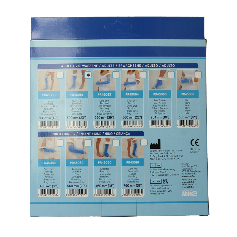 Able 2 Gipshoes half been volwassene 1 Stuks