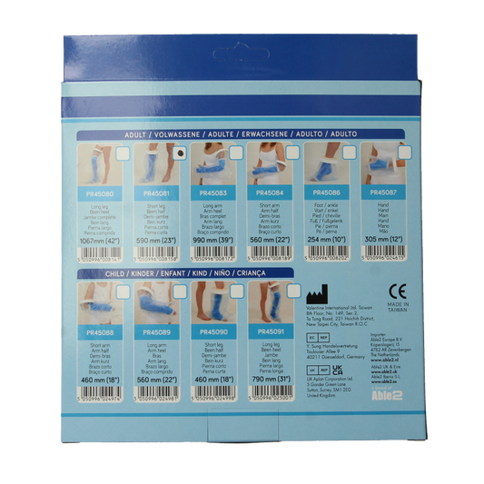 Able 2 Gipshoes half been volwassene 1 Stuks