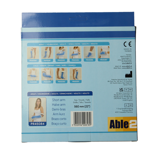 Able 2 Gipshoes halve arm volwassene 1 Stuks