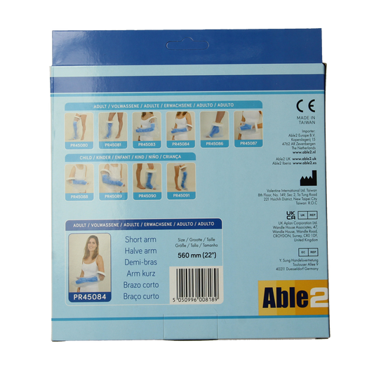 Able 2 Gipshoes halve arm volwassene 1.00 Stuks