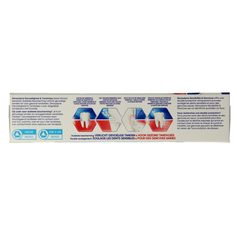Sensodyne Tandpasta gevoeligheid & tandvlees caring mint 75 Milliliter