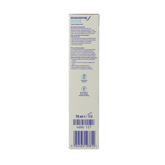 Sensodyne Tandpasta deep clean gel 75 Milliliter