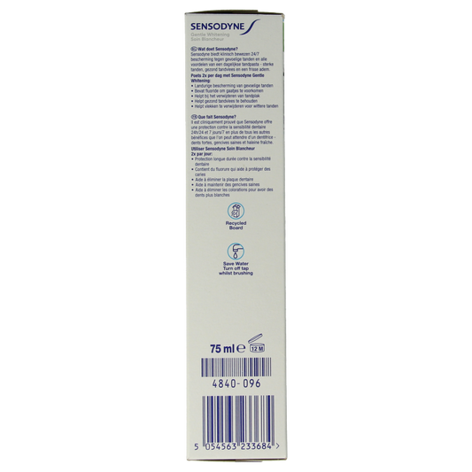 Sensodyne Tandpasta gentle whitening 75 Milliliter