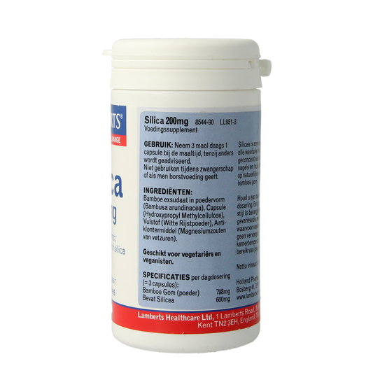 Lamberts Kiezelzuur uit bamboe (silica 200mg) 90.00 Vegetarische capsules