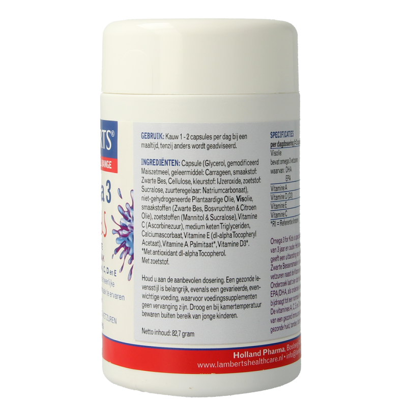 Lamberts Visolie omega 3 for kids 100 Capsules