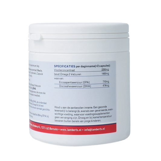 Lamberts Pure visolie 1100mg omega 3 120 Capsules