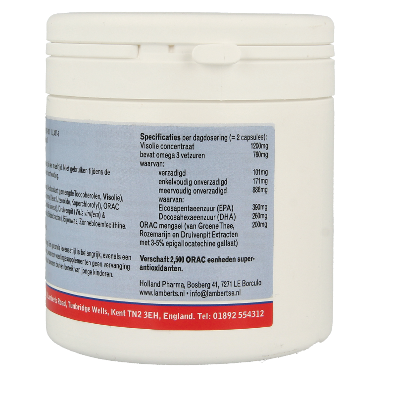Lamberts Orac omega (visolie) 120 Capsules