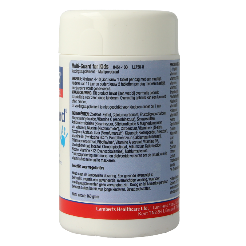 Lamberts Multi-guard for kids (playfair) 100 Kauwtabletten