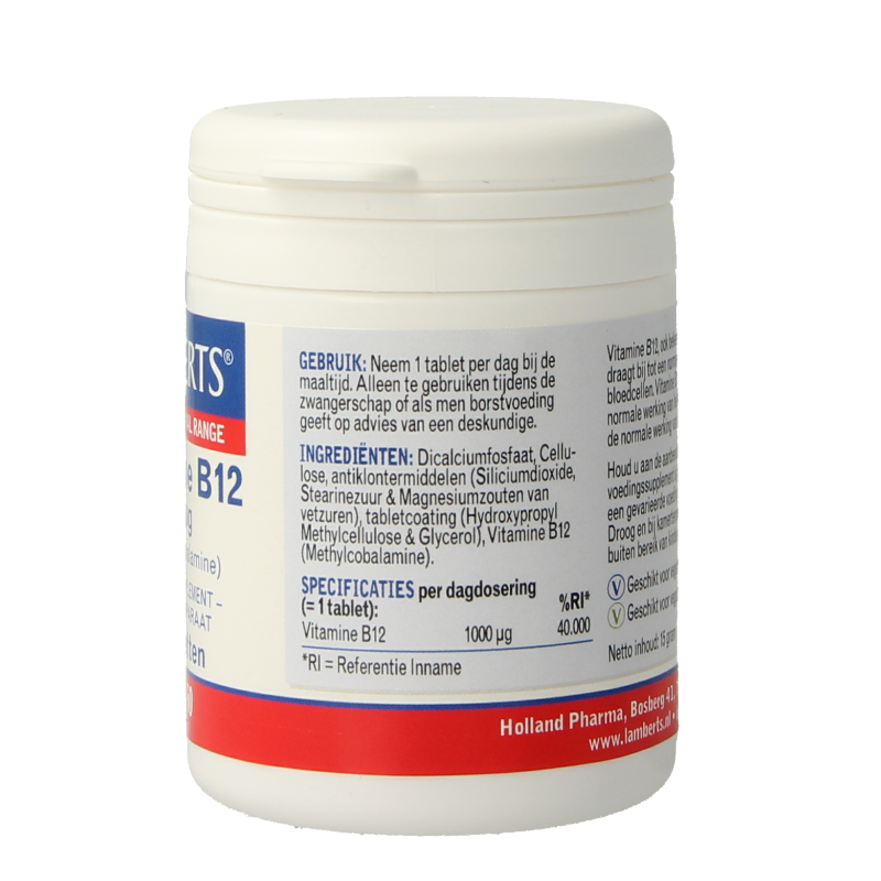Lamberts Vitamine B12 methylcobalamine 1000mcg 60 Tabletten