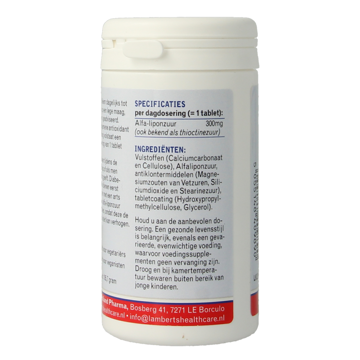 Lamberts Alfa liponzuur 300mg 90.00 Tabletten