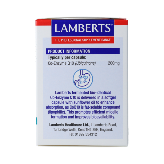 Lamberts Co enzym Q10 200mg 60.00 Vegetarische capsules