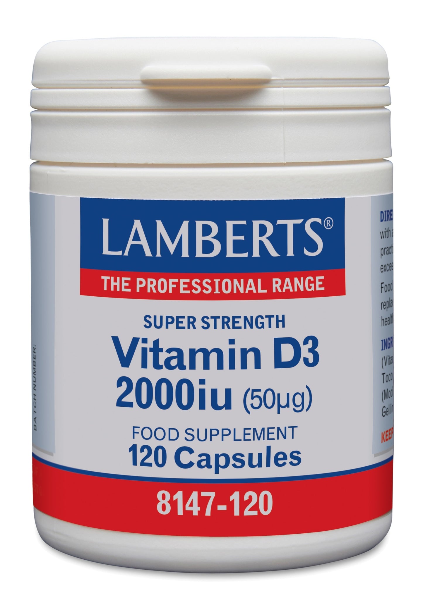 Lamberts Vitamine D3 2000IE 120 Capsules