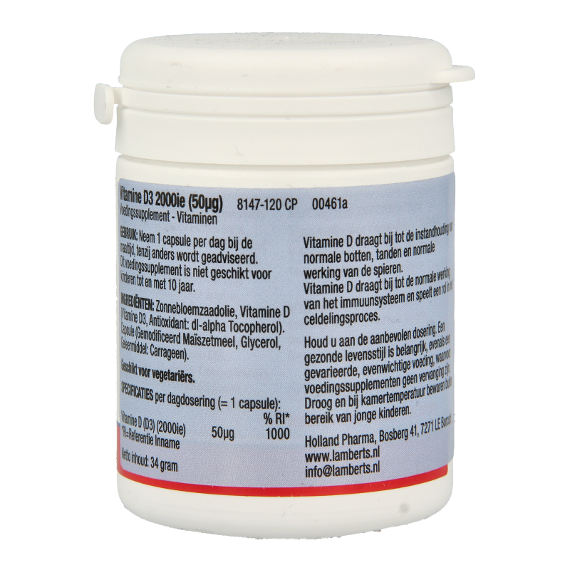 Lamberts Vitamine D3 2000IE 120 Capsules