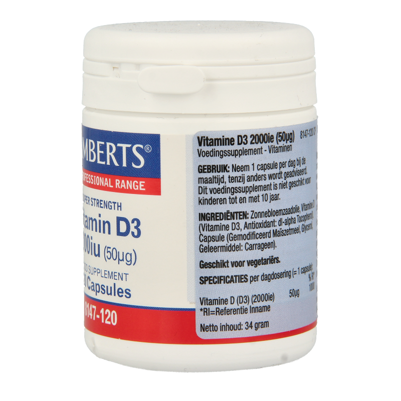 Lamberts Vitamine D3 2000IE 120 Capsules