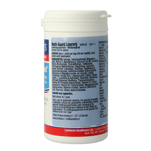 Lamberts Multi-Guard ijzervrij 60.00 Tabletten