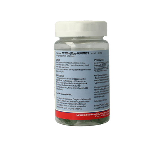 Lamberts Vitamine D3 1000IE 25mcg gummies 60.00 Gummies