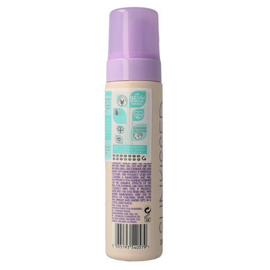 Sunkissed Self tan mousse dark 200 Milliliter