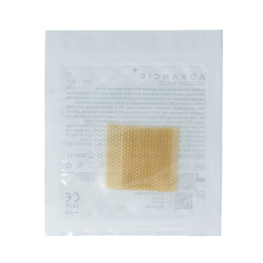 Advancis Activon manuka gaasverband 5 x 5cm 5.00 Stuks