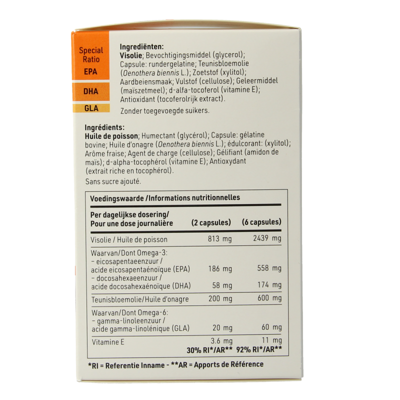 SFI Health Equazen chews omega 3- & 6-vetzuren 180 Capsules