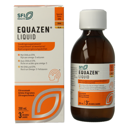 Equazen Equazen liquid citrus omega 3- & 6-vetzuren 200 Milliliter