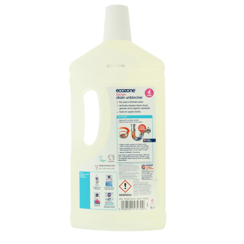 EcoZone Afvoer ontstopper vloeibaar 1 Liter