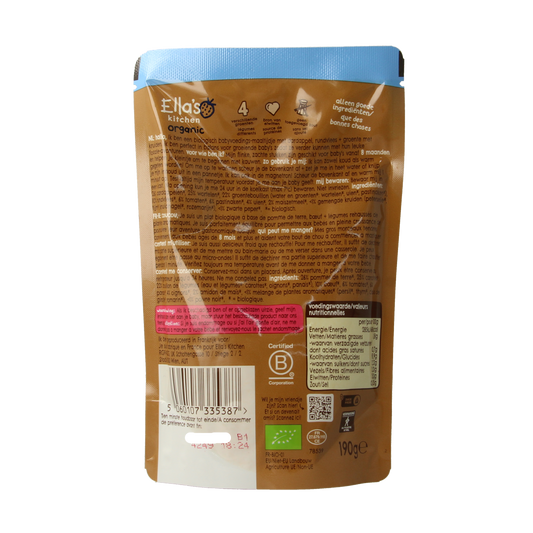 Ella's Kitchen Hartverwarmende runderstoof 8+ maanden bio 190.00 Gram