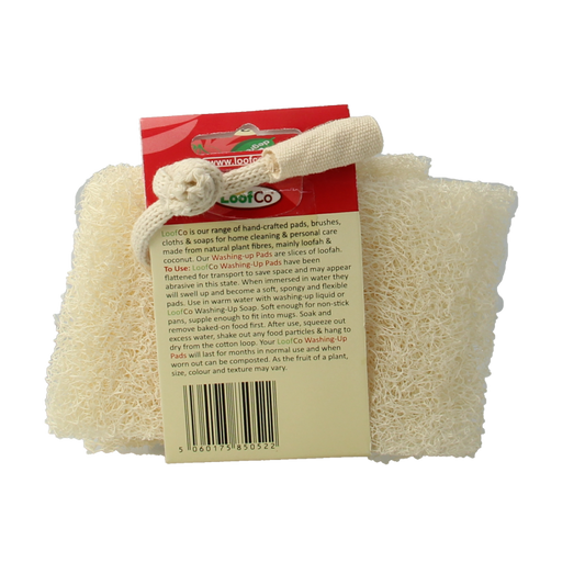 Loofco Afwas spons loofah bio 2 Stuks