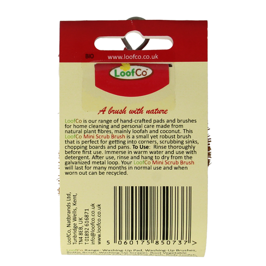 Loofco Mini afwasborstel kokos bio 1 Stuks