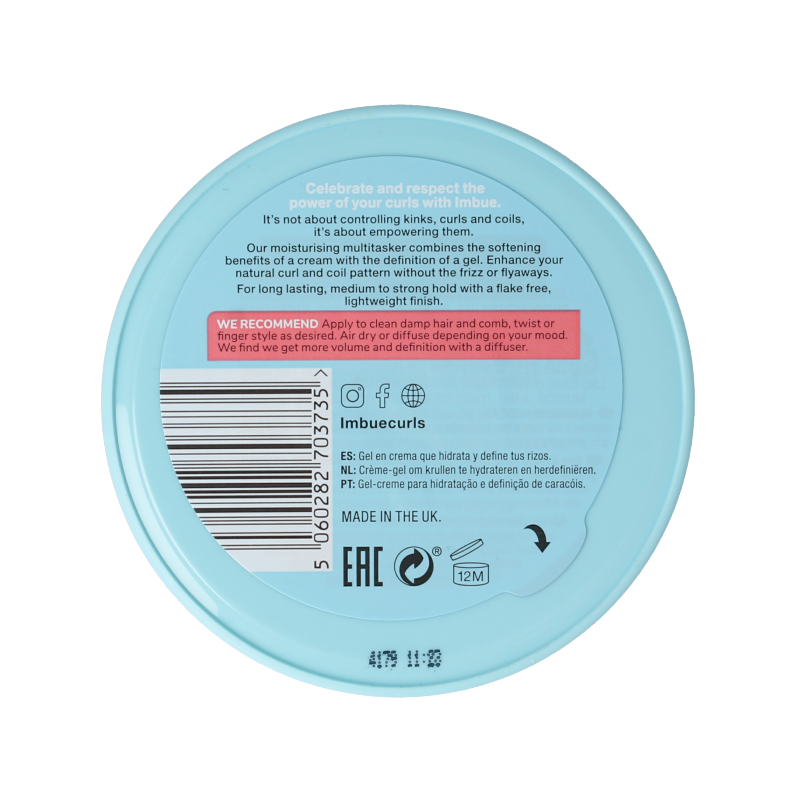 Imbue Curl empowering creme gel 200 Milliliter