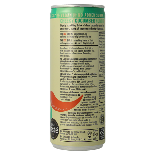 Nix & Kix Cucumber mint blikje 250.00 Milliliter