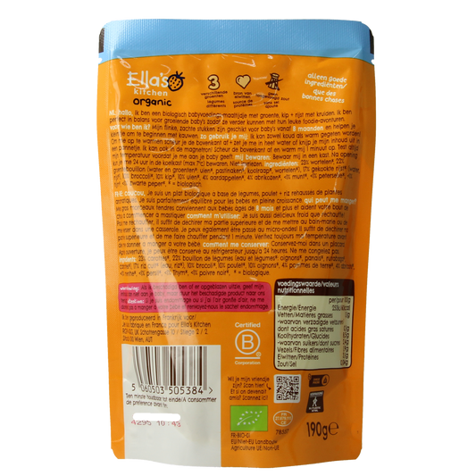 Ella's Kitchen Kiplekkere ovenschotel met tijm 8+ maanden bio 190.00 Gram