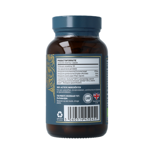 Ayurvediq Biologische Kurkuma 120.00 Vegetarische capsules