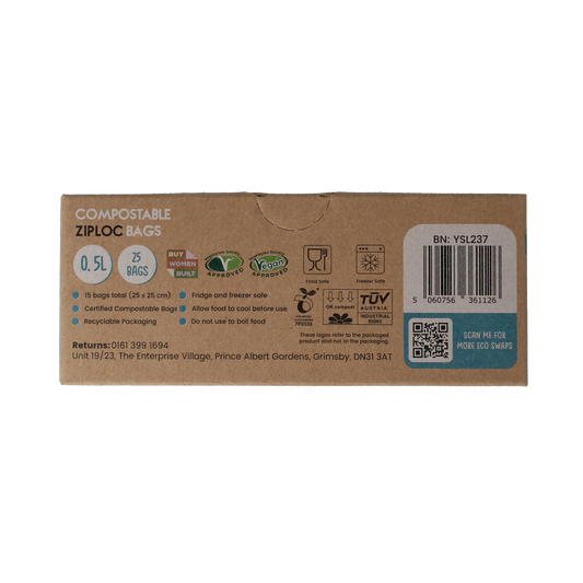 Eco Green Living Bewaarzakjes hersluitbaar 0.5 liter 15.00 Stuks