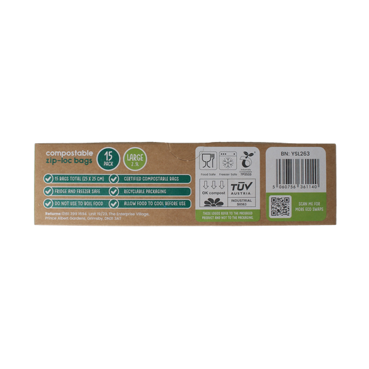 Eco Green Living Bewaarzakjes hersluitbaar 2.5 liter 15.00 Stuks